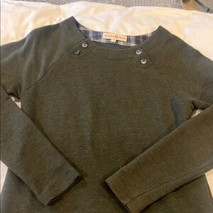 Chic Olive Button-Accent Dress